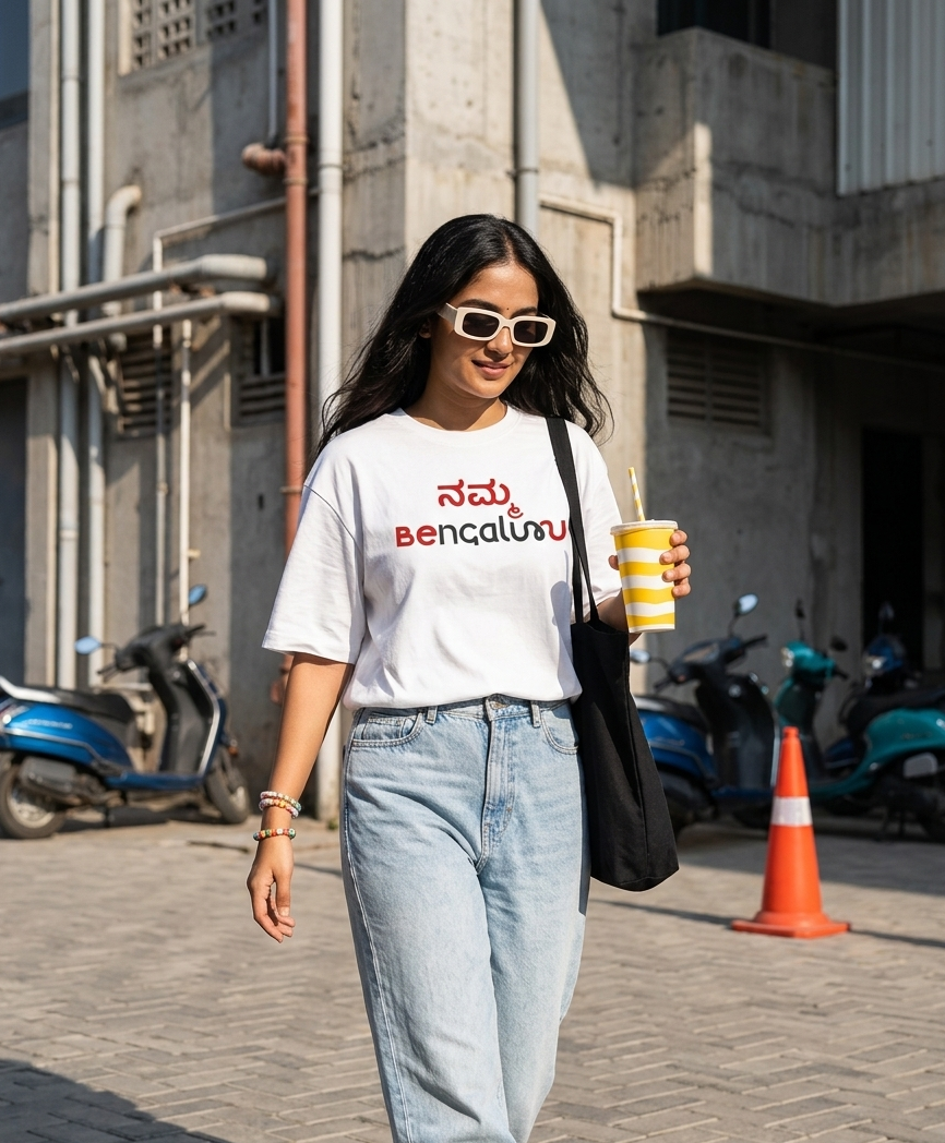 Namma Bengaluru Unisex Oversized Oops Tee