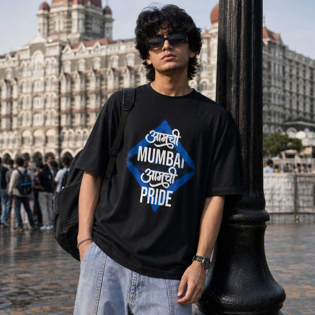 Aamchi Mumbai Unisex Oversized Oops Tee