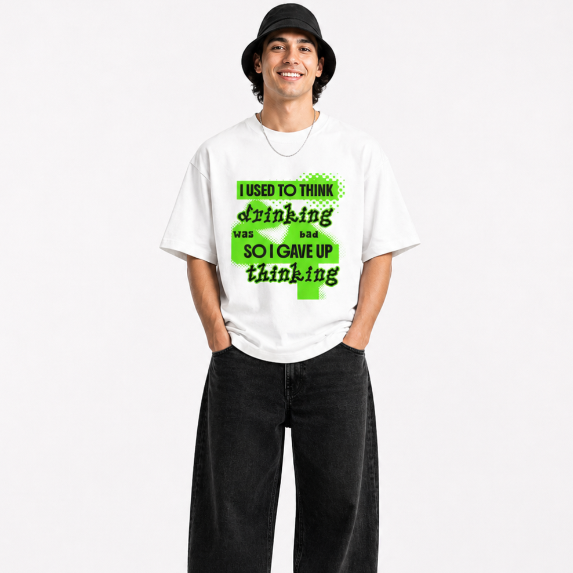 I Used to Think Unisex Oversized Oops Tee