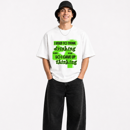 I Used to Think Unisex Oversized Oops Tee