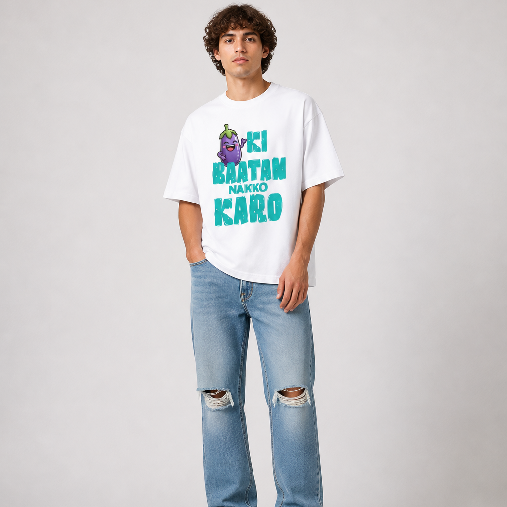 Baigan Ki Baatan Unisex Oversized Oops Tee