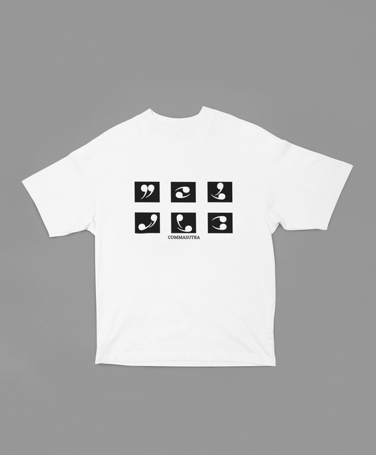 Commasutra Unisex Oversized Classic T-Shirt