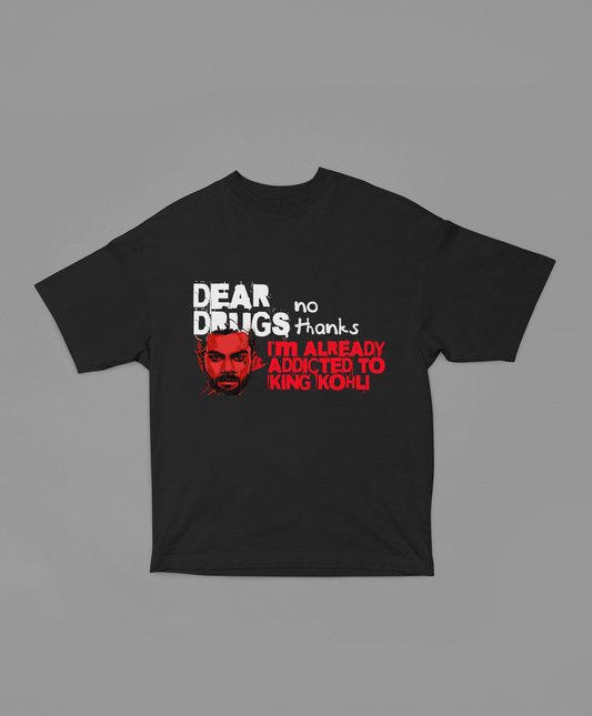 King Kohli Addiction Unisex Oversized Oops Tee