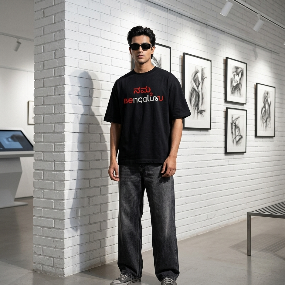 Namma Bengaluru Unisex Oversized Oops Tee