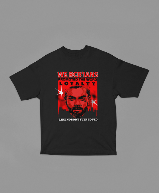 RCB Loyalty Unisex Oversized Oops Tee