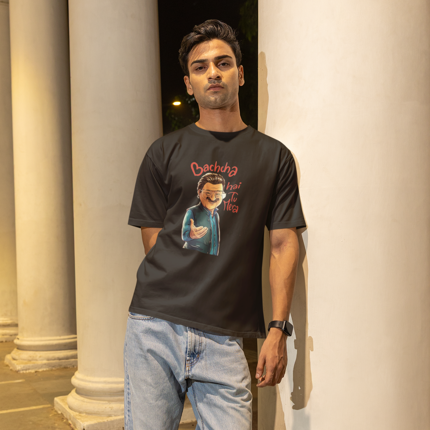 Bachcha Hai Tu Mera Unisex Oversized Oops Tee